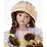 Roxanne, 24-Inch Collectible Doll in Porcelain (Artist: Donna RuBert) by Paradise Galleries Dolls