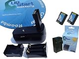 UpStart MB-D40 Battery Grip / Vertical Shutter Release for Nikon D40 D40x D60 D5000 D3000 with 2 EN-EL9 Battery and Charger. Includes UpStart Battery Mouse Pad.