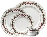 Royal Worcester Holly Ribbons Eight 5 Pc Place Settings