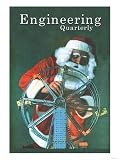Santa on the Job Holidays Giclee Poster Print, 12x16