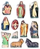 SET DE NATIVITÉ NOËL 11 PIÈCES 9cm PORCELAINES 0515B