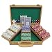 300 Chip Texas Hold'Em Set w/Oak Case (fls)
