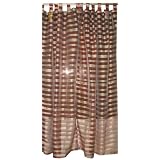 2 Arterian Light Sea Green Art Silk Drapes Curtains 108 by Mogul Interior