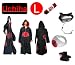 Naruto Itachi Uchiha cosplay costume set (Akatsuki Cloak Hood + Naruto pencil case+ Anti Leaf Itachi