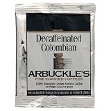 Arbuckle's Fine Roasted Coffee,  Decaf Colombian, Ground, 1.3-Ounce Bag (Pack of 30)