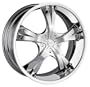 17 Inch 17x7 Mazzi wheels BLADE 370 Chrome wheels rims