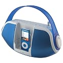 iLive iB109 Portable Speaker System for iPod with AM/FM Radio (Blue)