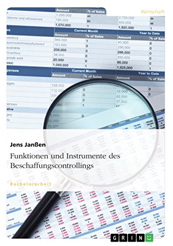 Funktionen und Instrumente des Beschaffungscontrollings (German Edition)