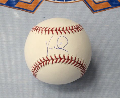 VERNON WELLS Toronto Blue Jays Signed Baseball