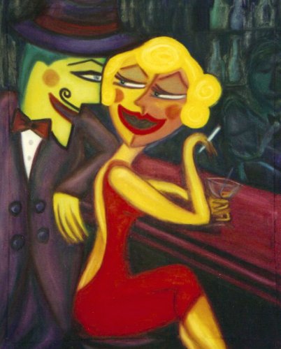 Canvas Art Home Decor Giclee Painting “Perfect Strangers” by Teresa Moore