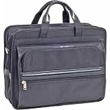 McKlein 17" Elston Black Nylon Double Compartment Notebook Case
