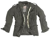 Surplus M65 Regiment Vintage Outdoor Jacke gewaschen -schwarz- bis 5XL, Größe:4XL