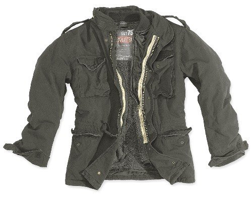 M65 Jacke Regiment Vintage gewaschen -schwarz-