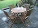 OUTDOOR GARDEN FURNITURE PATIO TABLE & 4 CHAIRS 5PC SET