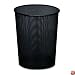 Rolodex 22351 Mesh round wastebasket, 11-1/2 diameter x 14-1/4h, black