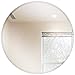 Fab Glass and Mirror Round Beveled Polished Frameless Wall Mirror with Hooks, 42