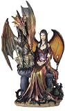 Fairy Collection Pixie With Dragon Fantasy Figurine Figure Decoration