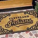 CLEVELAND INDIANS Team Logo Full Sized Coir Fiber DOOR MAT (24