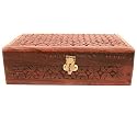 Carved Wood Box with floral spread in most enthralling pattern