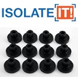 Isolate It!: Sorbothane Vibration Isolation Bushing 50 Duro (.25" ID - 1" OD - .6" Deep) - 12 Pack