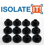 Isolate It!: Sorbothane Vibration Isolation Bushing 50 Duro (.25" ID - 1" OD - .6" Deep) - 12 Pack
