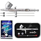 Master Airbrush G233-SET Multi-Purpose Precision Dual-Action Gravity Feed Airbrush Professional Set