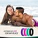 Swagmat Silicone Wedding Rings, 4 Pack Wedding Bands for Women (Pink, Turquoise, Black, Purple, Size 7.5)