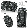 DANIEL RAY Reisetasche Trolley ROYAL FLOWER Reisetrolley XL Tasche // Schwarz Blau // NEU