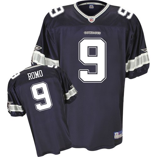 Tony Romo Reebok NFL Authentic Navy Dallas Cowboys Jersey
