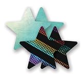 Nippies Midnight Rainbow Black Rainbow Star Nipple Cover Pasties