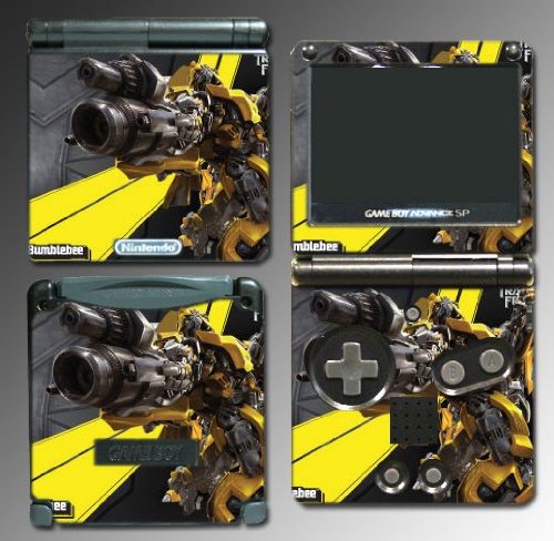  Transformers Bumblebee Game Vinyl Decal Skin Protector Cover #17 forNintendo GBA SP Gameboy Advance Game Boy