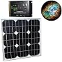 HQRP KIT (20 Watt Solar Panel 20W Power 12V Monocrystalline 12 Volt, Solar 10A Charge Power Controller / Regulator 12V / 24V 10 Amp) + HQRP Coaster