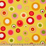 54'' Wide Retro Bubbles Citrus Fabric By The Yard