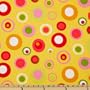 54'' Wide Retro Bubbles Citrus Fabric By The Yard
