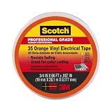 Scotch #35 Electrical Tape 10869-BA-5, 3/4-Inch x 66-Foot x 0.007-Inch, Orange