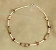 Pipestone And Trade Bead Necklace - The Elements in This Necklace Will Vary
