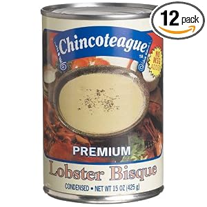 Chincoteague Seafood Lobster Bisque, 15-Ounce Cans (Pack of 12) by Chincoteague Seafood