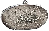 MENBUR Ralston 82582 Damen Abendtaschen, Beige  (Schwarz/Stone), 15x11x6 cm (B x H x T)