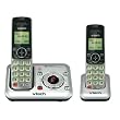 VTech CS6429-2 DECT 6.0 Cordless Phone, Silver/Black, 2 Handsets
