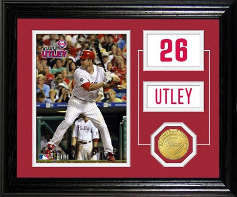 Highland Mint MLB Philadelphia Phillies Chase Utley Player Pride Desktop Photo Mint