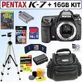 Pentax K-7 14.6 MP Digital SLR Camera (Body) + 16GB Deluxe Accessory Kit