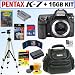 Pentax K-7 14.6 MP Digital SLR Camera (Body) + 16GB Deluxe Accessory Kit