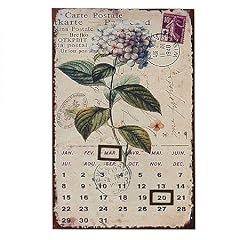 NOSTALGIE KALENDER "HORTENSIE" DAUERKALENDER BLECH