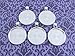 10 CleverDelights Round Pendant Trays - Shimmering Silver Color - 25mm 1