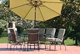 7pc Lexington Wrought Iron Dining Set