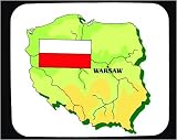Mouse Pad with map, international, Poland
