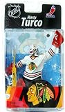 McFarlane Toys NHL Sports Picks Series 27 Action Figure Marty Turco (Chicago Blackhawks) White Jersey Silver Collector Level Chase