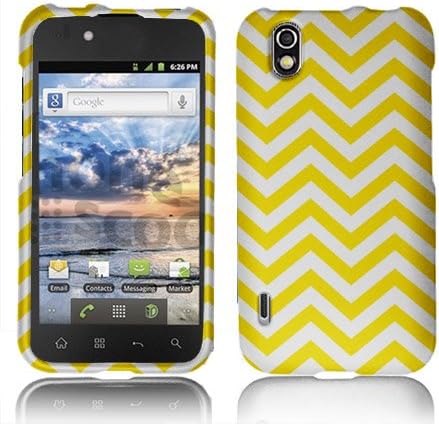 LG Marquee / Ignite Cool Yellow Mustard Zig ZagYellow Design Hard Snap Phone Case by ThePhoneCovers