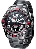 Seiko Superior #SSA113 Men's Black IP Stainless Steel Limited Edition Compass Bezel Automatic Watch