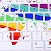 HDE Protective Silicone Keyboard Cover Skin for MacBook Air 11.6 (Model 1370 and A1465), World Map
